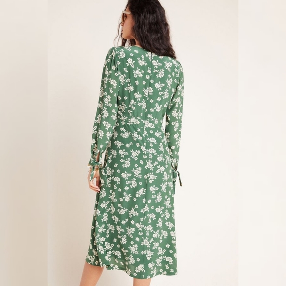 NWT Kachel X Anthropologie Sailors Floral Midi Dress 8 - Picture 4 of 13